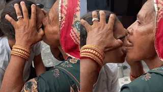 Elderly Woman Cleans Girl’s Eye With Tongue; Viral Video Leaves Internet Gagging Out Of Disgust